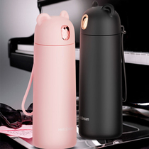 iPanda new panda thermos cup 304 stainless steel Star drill bear portable children mens and women Tea Cup