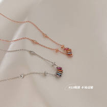 s925 sterling silver temperament small waist necklace womens summer collarbone chain light luxury niche design 2021 new cold style