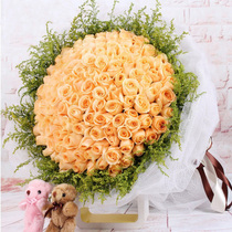 99 red rose Jiangsu Nantong Qidong City HuiLong Town Tongcheng entity Fresh flower shop Express birthday delivery to the door