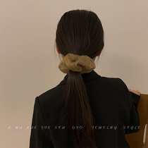 Minimalist Temperament Mesh Yarn Large Intestine Hair Circles Ins Korean Sengas Summer Large Number of Fairway Transparent Mesh Red Zal Hair Rope