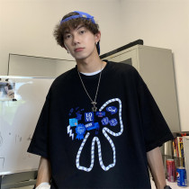 Cityboy Short Sleeve Male Summer Harbor Bay High Street T-Shirt Han Edition Hangyu Current Relax Teen Half-Cut