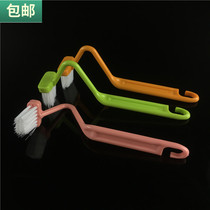 3-piece S-shaped toilet groove cleaning brush toilet groove cleaning brush gap small brush elbow brush