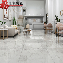 Grey White cold river snow stone marble tile Nordic living room floor tiles 800 toilet non-slip floor tiles