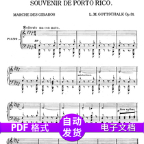 Gottschalke Puerto Ricos memories op31 original piano score seconds scan positive spectrum second hair