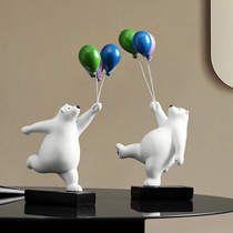 Creative simple desktop ornaments Wall Wall decoration living room TV cabinet room decorations to send girls balloon bear gifts