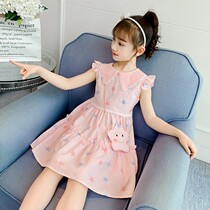 Girls summer dress 45 45 67 80 80 80-year-old twin girlfriends girl princess skirt slim fit