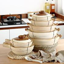 An multifunctional wok potato flour gas old coarse soil casserole pot lid handle large Cute handle universal day