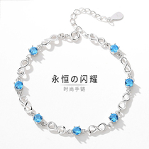 2021 new bracelet 925 sterling silver vintage bracelet ins niche design girlfriends simple fashion temperament handwear