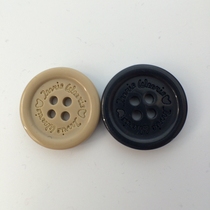 High-grade round edge four-eyed letter button suit trench coat button coat button button resin button coat button