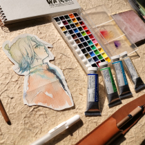 (Miscellaneous pile) HB Holbein watercolor paint solid full-color sub-pack 12 24 Yifengzi Seven Shennai