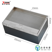 Hyundai Matsumoto Flat Marble Tile Waterproof Floor Socket Double Five Hole Stainless Steel Floor Socket Embedded