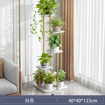 Light and luxurious shelf Balcony Shelf Interior Decoration Living-room Simple Flower Pot Shelf Floor Style Multilayer Green Robo Shelf