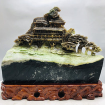  Big ornament Chinas four famous jade one product and one rhyme Dushan jade ornament 13 5 kg y77