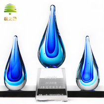 Technology Glazed Trophy Custom Creative Set Making Lettering Awards Business Real Estate Finance Medical Medal Customized Mementos