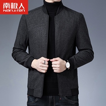 2021 new jacket mens spring autumn 40-50 years old age dad clothes business casual baseball collar ketchup jacket
