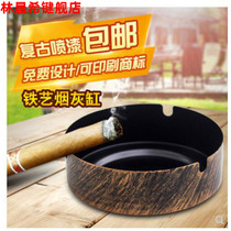 2018 Industrial Wind Creativity Swing Piece Iron Art Personality Ashtrays Bar Restaurant Milk Tea Shop Fire Pot Shop Soft Decoration 