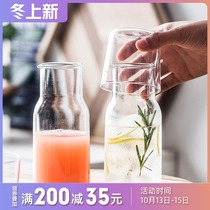 Japanese ins one pot glass pot cup set household coffee milk ice water lemonade juice cup children