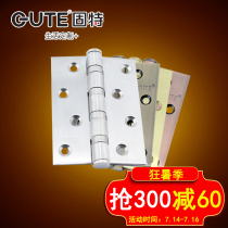 Gute 4 inch 4 stainless steel door hinge 3 0 thick ball bearing boutique flat wooden door hinge a pair