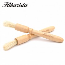 Hibarista wooden handle brush Pig brown brush Grinding bean machine cleaning helper cleaning brush Coffee brush cleaning