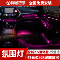 Applicable to 22 fourth generation Highlander ambient light interior decoration land release special accessories Ayong Highlander modification