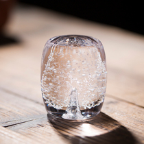 View Lan Day Type Crystal Glass Cover Frosted Glazed Glazed Cover Handmade Tea Aisle Accessories Pendulum Gift Cup Tocup Cushion