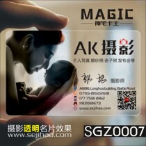 Personality Photography Business Card Film and Television Photo Studio Photo Studio Photo Business Card Design and Production SGZ0007