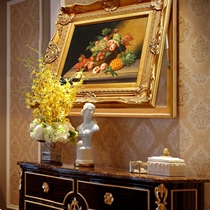 European meter box oil painting can be pushed and pulled to block the wall painting air switch box gate box box still life decoration painting