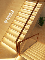 led staircase induction step light step corridor embedded line light hidden home Villa intelligent aisle light