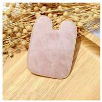 Pink Jade scraping board jade plate Jade beauty salon face massage back full body scraping ancient coin type