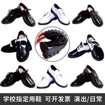 New children Princess Yinglun Wind Small Leather Shoes CUHK Child Spring Autumn Casual Breathable Black Performance Choir Leather Shoes