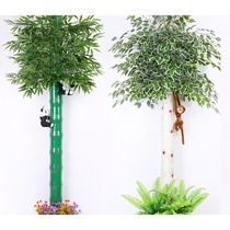 Emulated bamboo ladle sewer pipe decoration warm windpipe gas shielded pillar plastic fake flower rattan plant bark