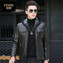 Haining Hat Fur Fur Dress Men Sheep Short Leisure Leather Jacket Wool Warm Thick Cover in Winter