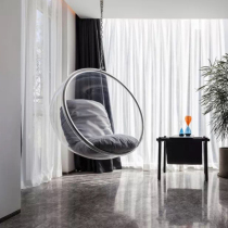 Net red bubble chair Transparent glass space chair Adult indoor hanging chair Outdoor Swing Rocking chair Hanging basket B & B Nordic