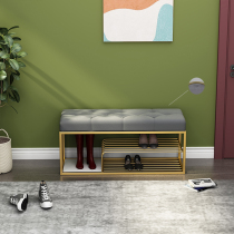 Northern Europe light luxury entry to shoe stool household doorway soft pack cushion shoe cabinet seat in the door