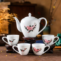 Kit not easy to train 70s Universal bottom Porcelain Hongjiang Ball Clay Pure Hand Painted Tea Tea Cup Tea Cup High-end