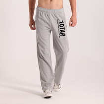 Straight sports pants mens spring and autumn new cotton slim trousers fitness running pants trend fashion casual pants