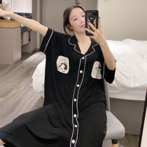 Day-of-the-day short sleeves Sleeping Skirt Woman summer thin Modale Snow White Snow Princess Pyjamas for Big Code 200 Kagga Home