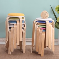 Unique Stool Small Round Home Modern Fashion Solid Wood Type Bench Chair Space Provincial Table Economy Sub