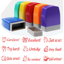 Seal English teacher with English homework correction Seal Award seal Primary School English teacher award seal commendation chapter set Very good Perfect Excel