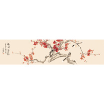New product Huangfu Yexi Mei Kai Five Fu hand-painted Chinese painting original flower and bird ink painting