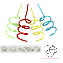 Creative styling straw personality Mason Cup straw spiral straw hard plastic straw PET ice cup straw