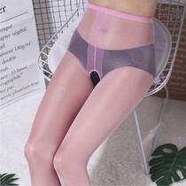 9-color T-file incognito small open file shiny toes transparent pantyhose Ultra-thin free adult stockings beautiful legs temptation