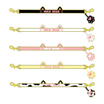 Milk tea Bear * sold out without compensation) cat claw wide shoulder strap bag accessories girl heart cat shoulder crossbody accessories cute