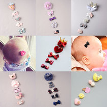 New baby hair clip set Hair less Newborn small hair clip Childrens headdress Baby hair clip Bald head clip