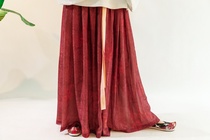 Hitoguan Hanfu * Pleated Skirt * Feather