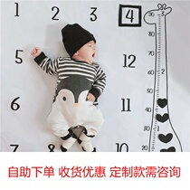 Baby photo props Home Newborn Son Shoot Back Upgrading Economy 100 Days Background Full Moon Photo Background