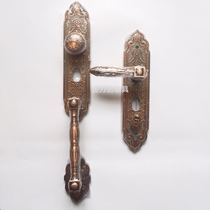 Luxury villa door handle double door open door handle thick zinc alloy anti-theft door handle Universal handle