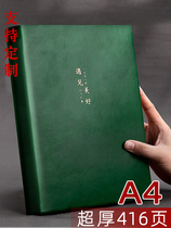 The large notebook is very thick The A4 book is about 2021