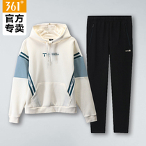 361 womens clothing suit 2021 Fall new Lianhood Running necropolis sportswear Two sets of casual sports suit
