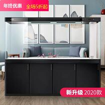 YEE large fish tank aquarium widened dragon fish tank living room feng shui lucky bottom filter ecological water-free large fish tank